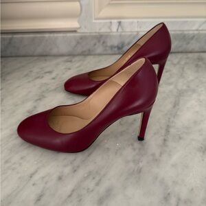 LK Bennett Burgundy OxBlood Heels Pumps